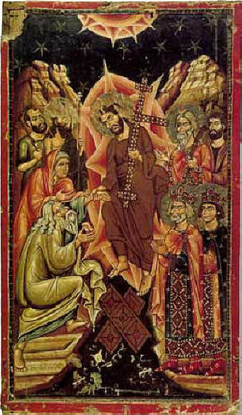 Слизане в Ада. Икона от 12 в., манастира св. Катерина в Синай. Източник: all.photo.ru