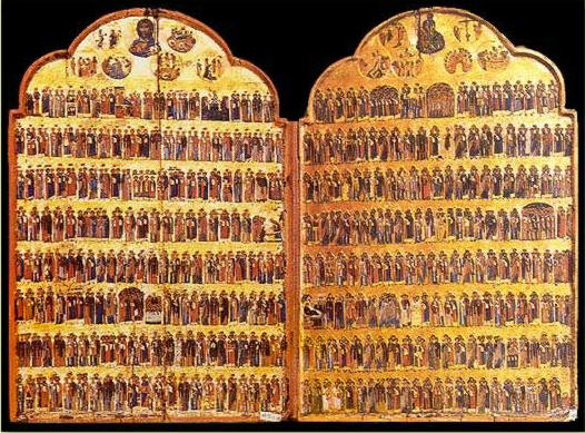 Hagiologion Calendar Icon - Icon in the Monastery of St. Catherine